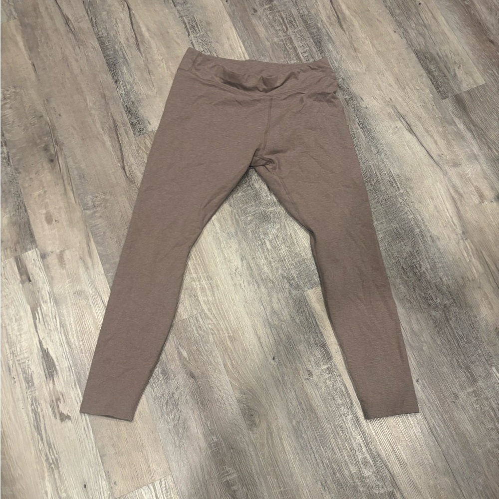 Pact Women's Mauve Brown Stretch Leggings